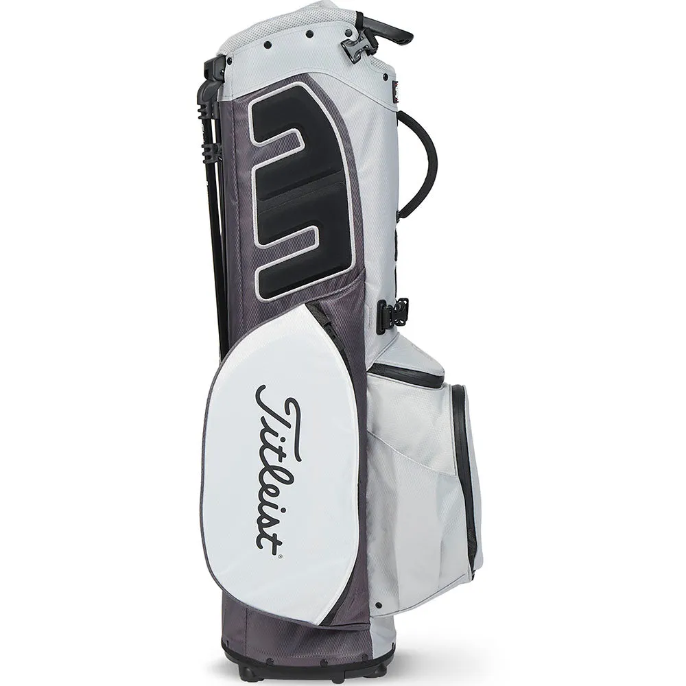 Titleist Players 5 StaDry Waterproof Stand Bag - Grey/Graphite/White, Luxury golf accessories