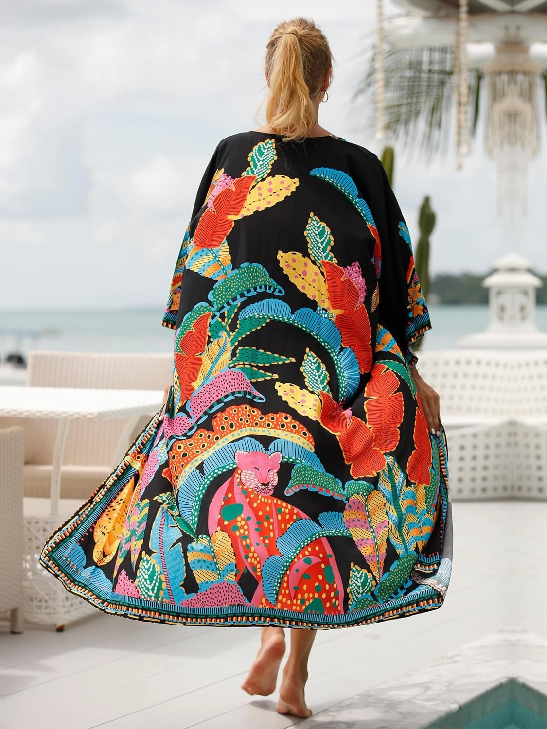 Long Kimonos Swimsuit Cover ups for Women Plus Size Maternity Swimwear Coverup Beach Wear Vacation Outfits