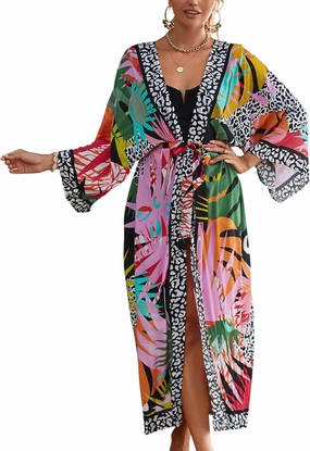 Long Kimonos Swimsuit Cover ups for Women Plus Size Maternity Swimwear Coverup Beach Wear Vacation Outfits