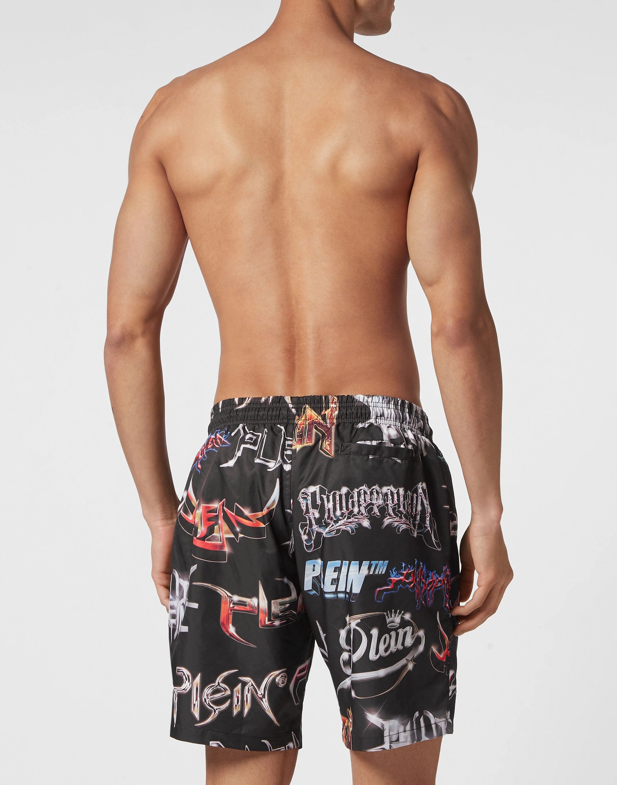Long Swim-Trunks Logos