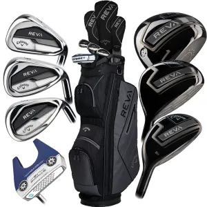 Loved by Thousands Callaway REVA 8-Piece Package Set - Black - Ladies/Youth Most Wanted, Golf shoes for plantar fasciitis, Waterproof golf shoes, Top-rated golf rangefinders 2024