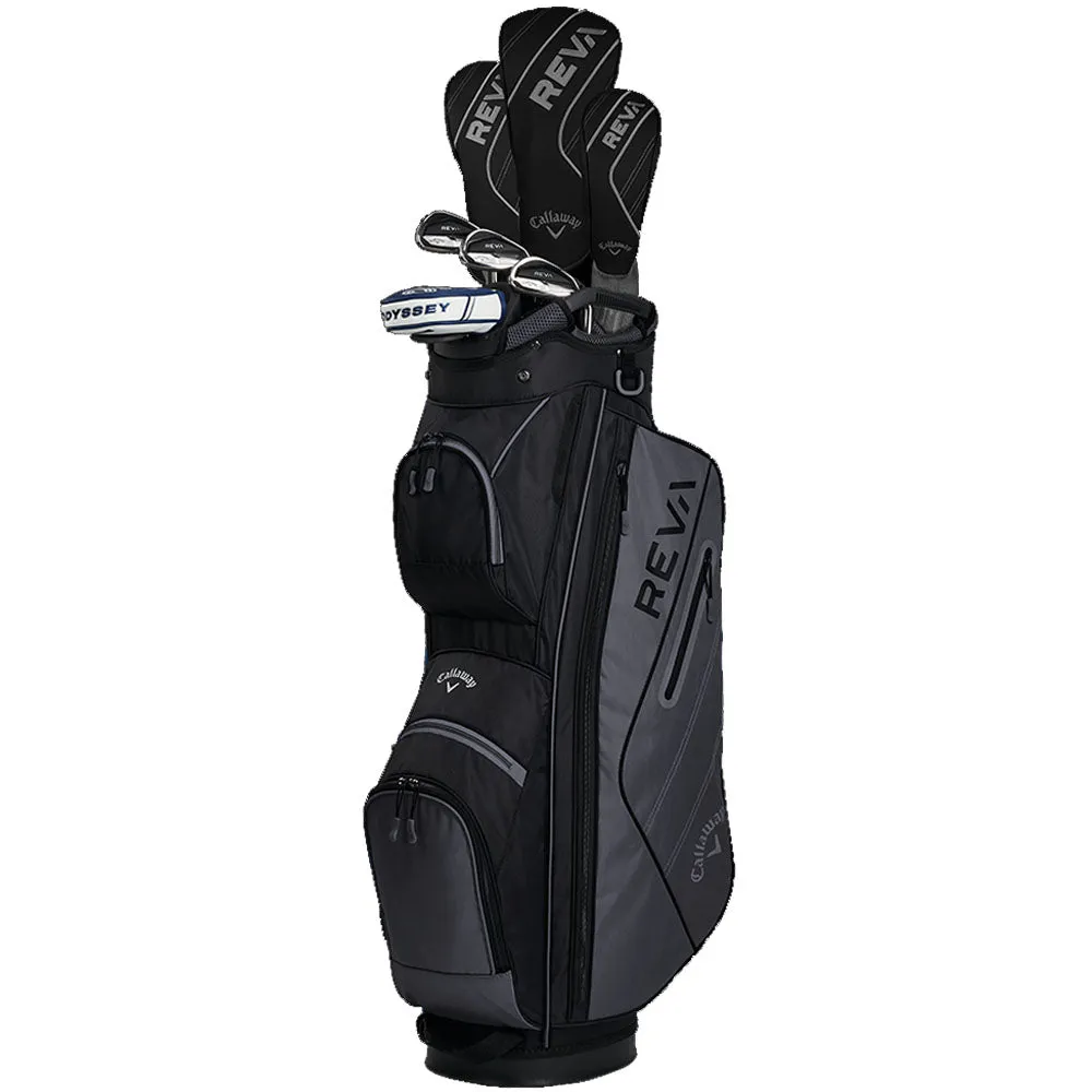 Callaway REVA 8-Piece Package Set - Black - Ladies/Youth, USGA approved golf balls, Golf chipping net