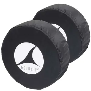 Loved by Thousands Motocaddy Golf Trolley Wheel Covers Instant Classic, Golf bag cooler pocket