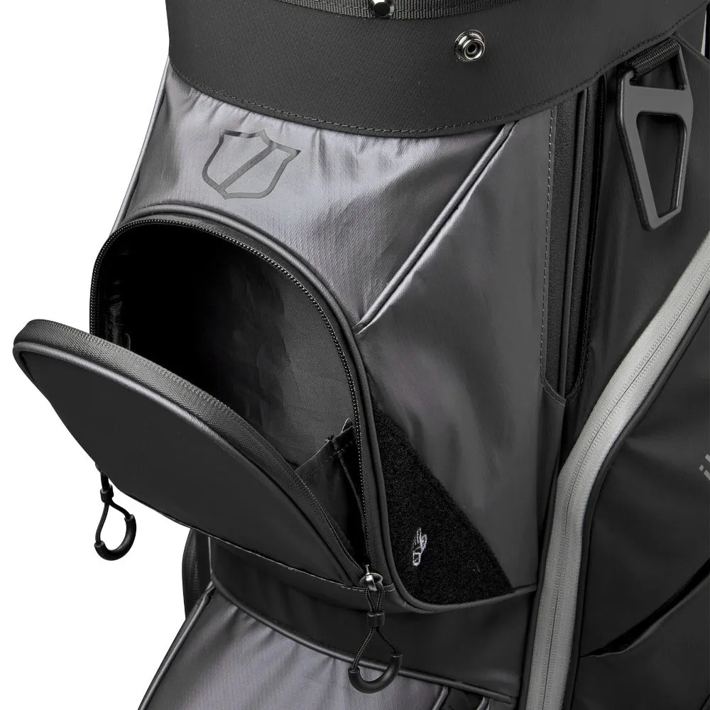 Wilson I-Lock Cart Bag - Black/Grey, Golf club head covers