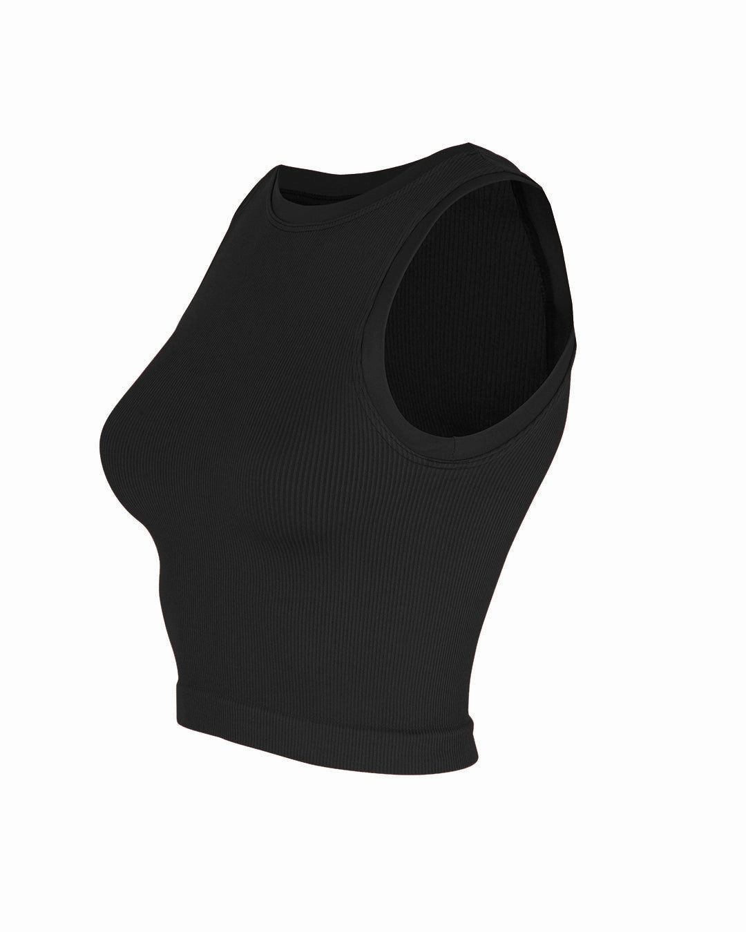 LUMINOUS Ribbed Vest | Black