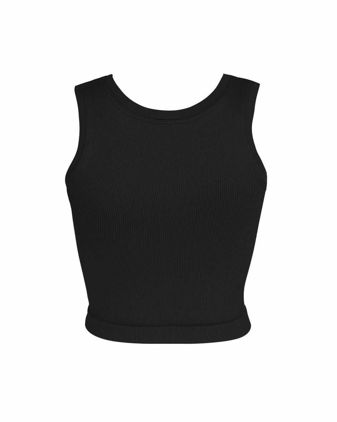 LUMINOUS Ribbed Vest | Black