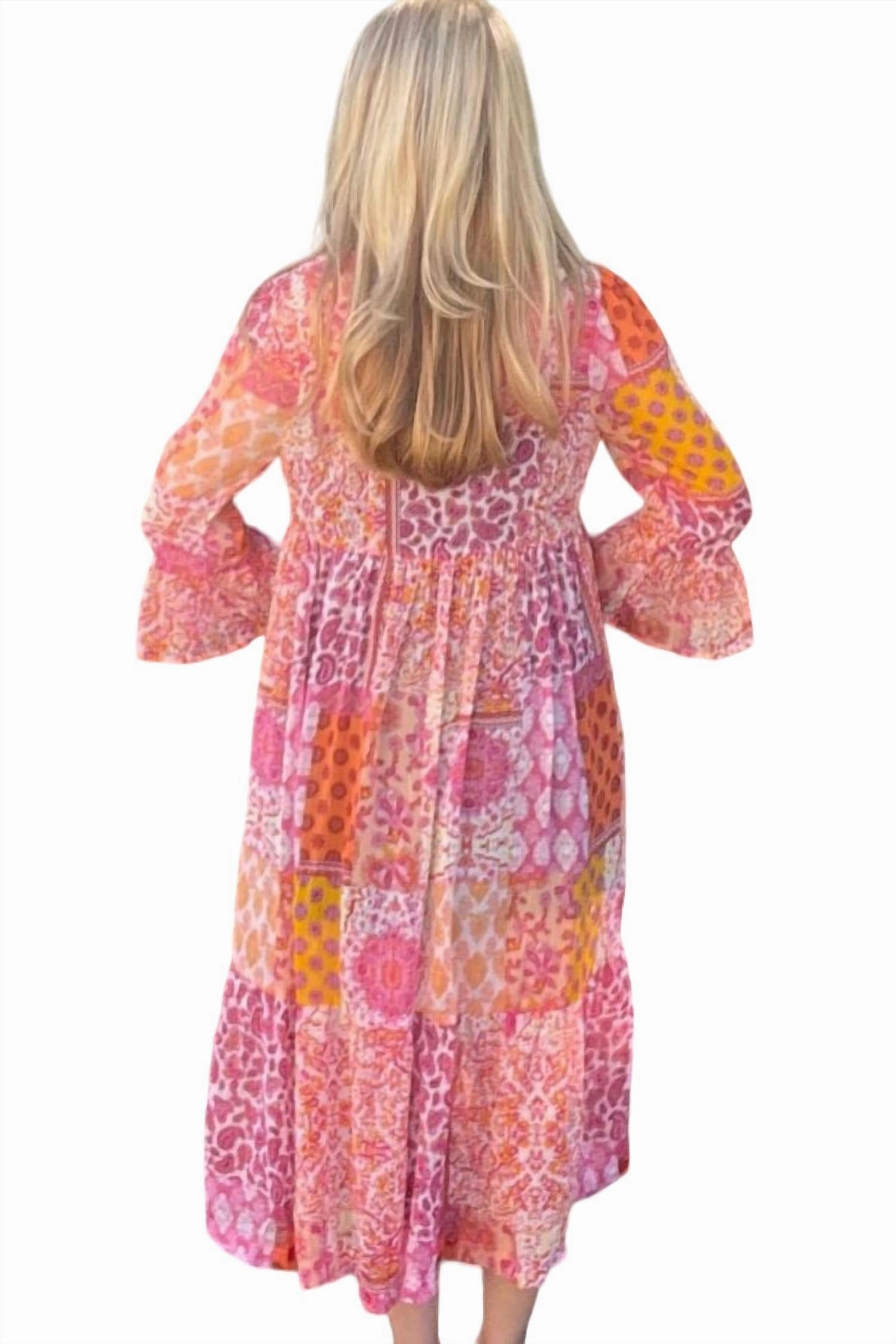 Lurex Metallic Kimono In Pink Mix