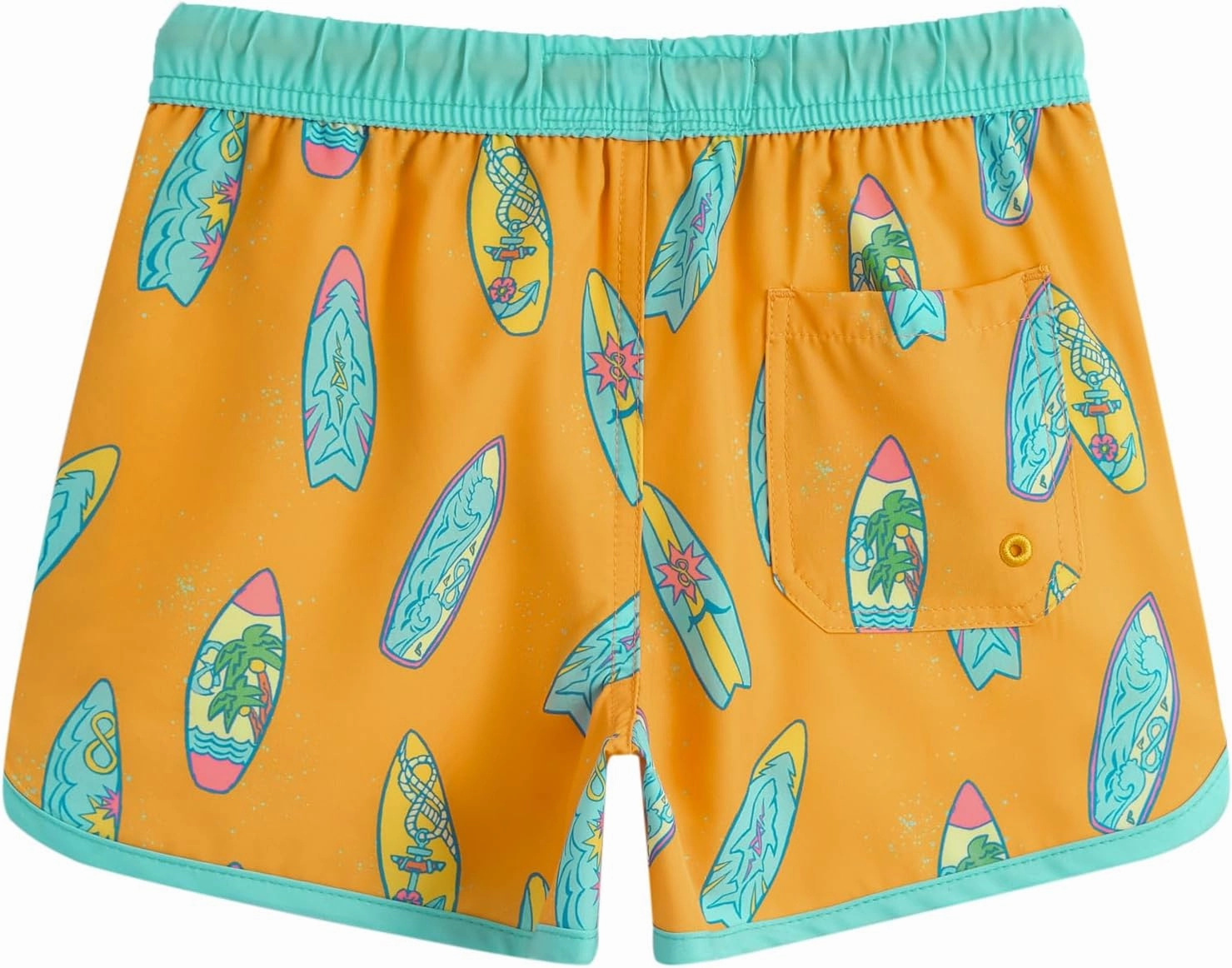 maamgic Boys Swim Trunks with Compression Liner Vintage Swim Shorts Toddler Swimsuit
