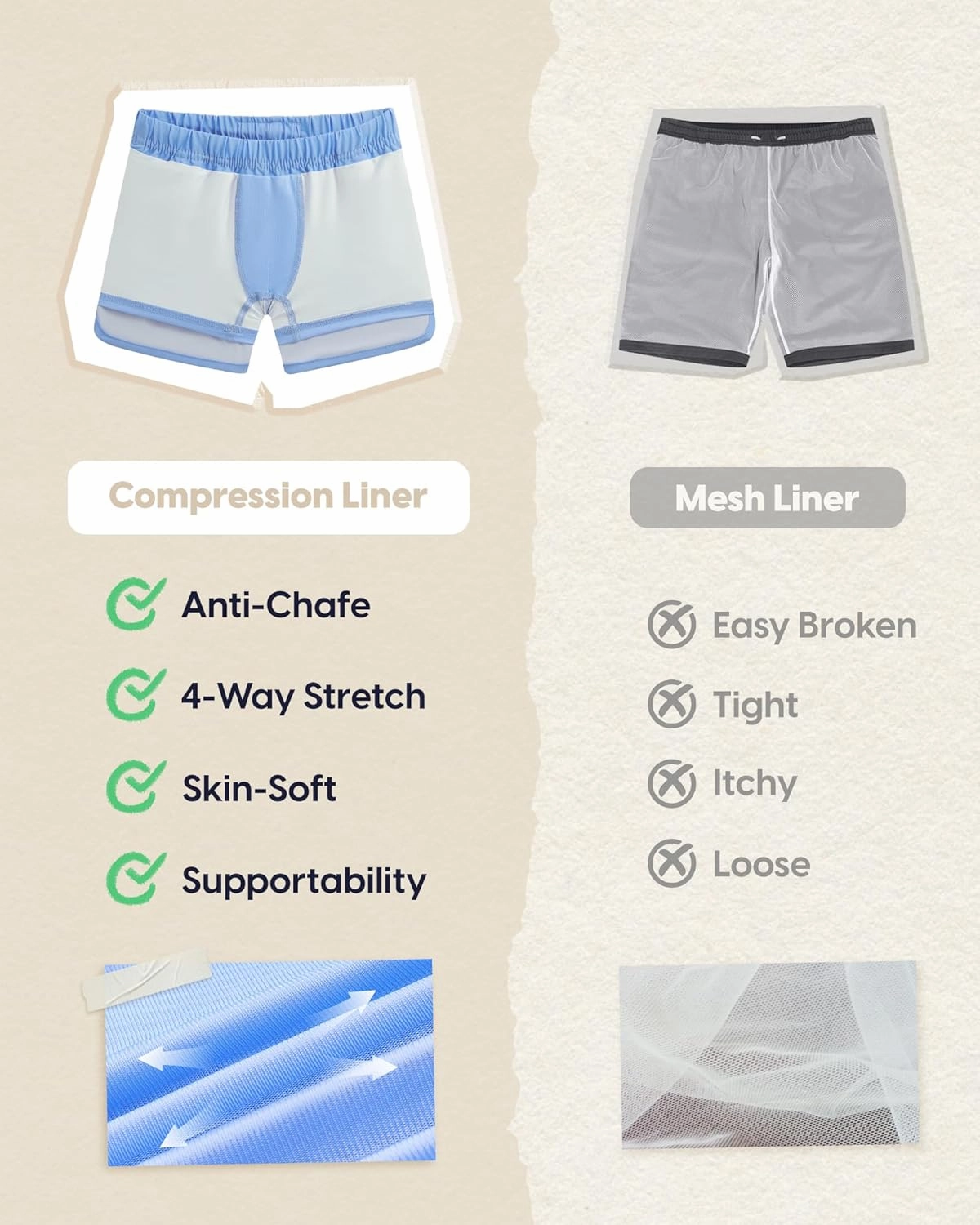maamgic Boys Swim Trunks with Compression Liner Vintage Swim Shorts Toddler Swimsuit