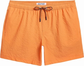 maamgic Men's Swim Trunks 5.5 inch Seersucker Beach Shorts Quick Dry Bathing Suits with Mesh Liner