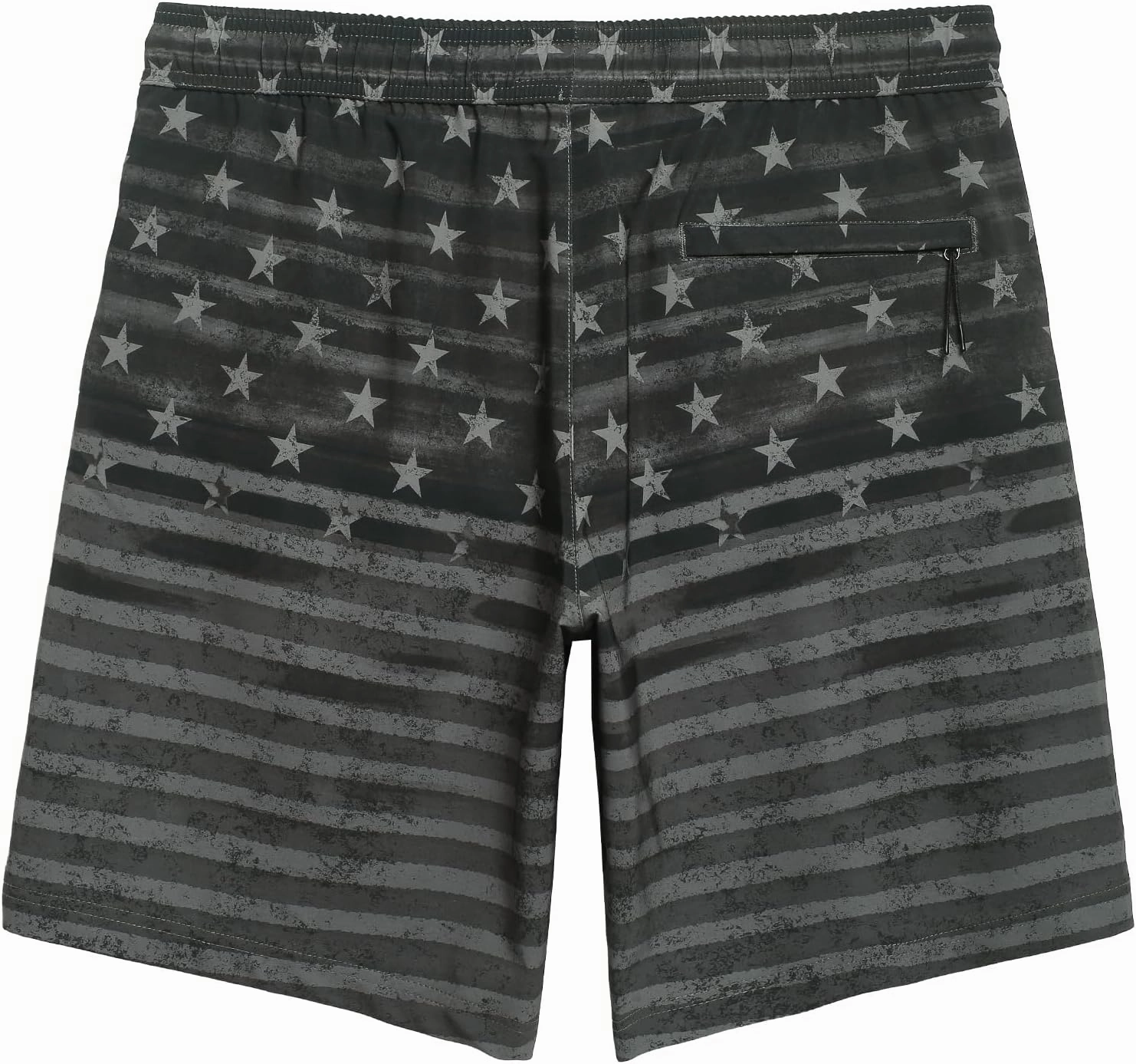 maamgic Mens Swim Trunks 9 Inch with Mesh Lining Bathing Suit Stretch Board Shorts with Zip Pockets for Swimming Shark