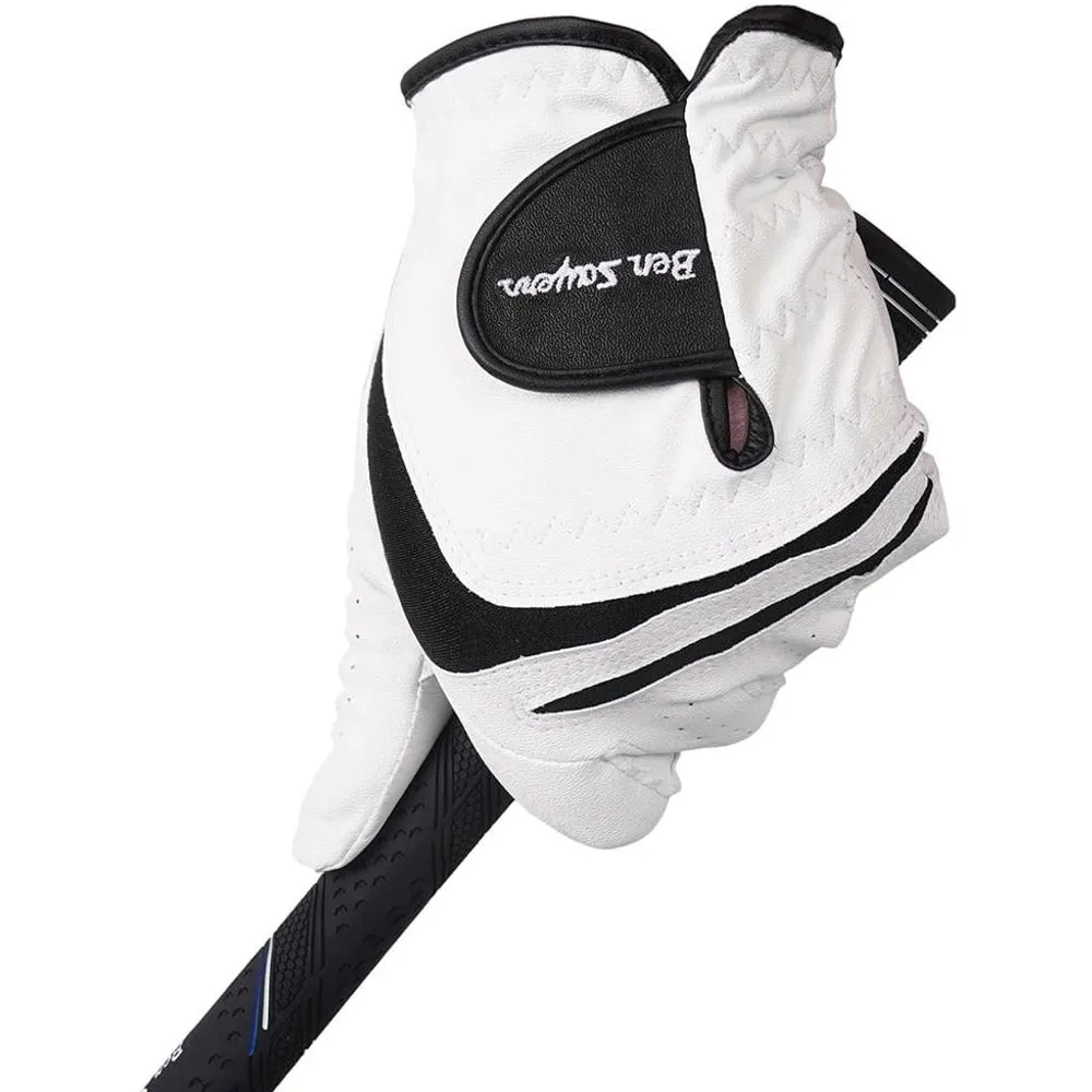 Ben Sayers All Weather Glove - White/Black - 3-Pack, Golf practice net