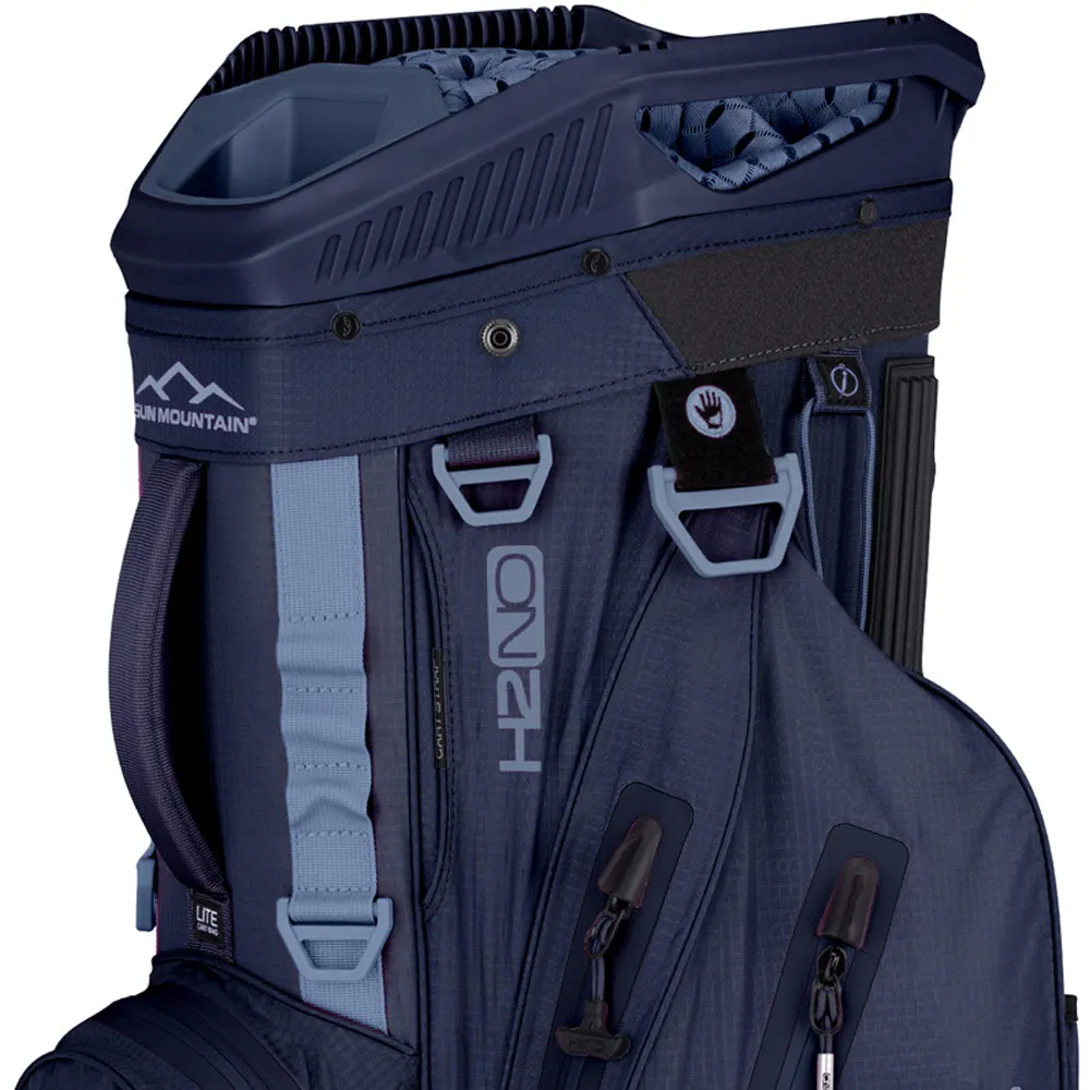 Sun Mountain H2NO Lite Waterproof Cart Bag - Navy Trident, Cadet size golf gloves, Golf shaft puller tool, Low compression golf balls
