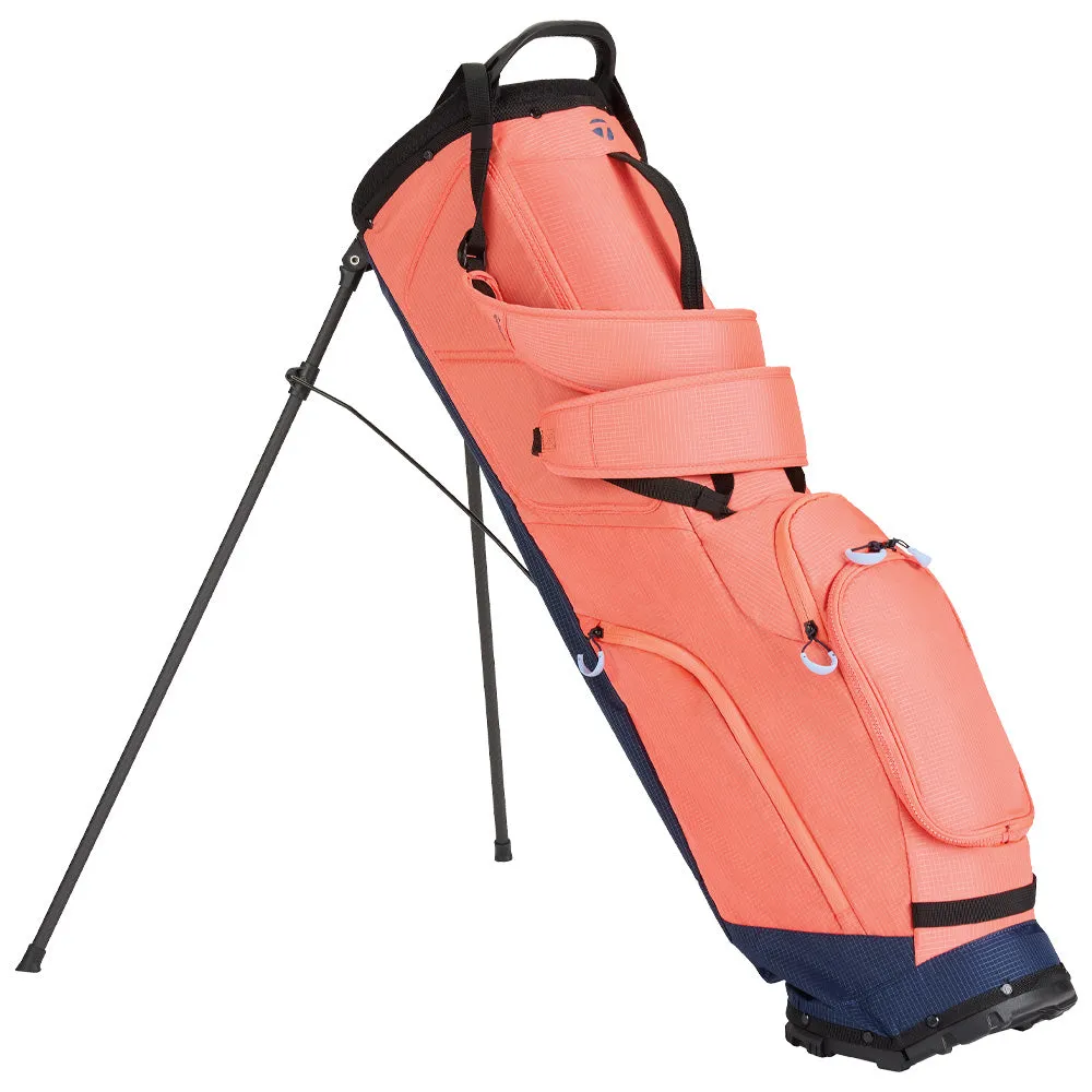 TaylorMade Flextech SuperLite Stand Bag - Coral/Navy, Golf chipping net, Golf club cleaner