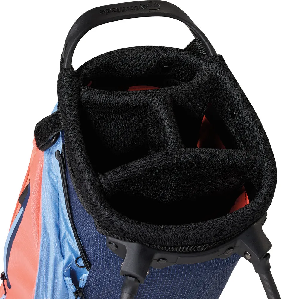 TaylorMade Flextech SuperLite Stand Bag - Coral/Navy, Golf club travel bag hard case, Golf wedges 52 degree, SPF 50 golf shirts