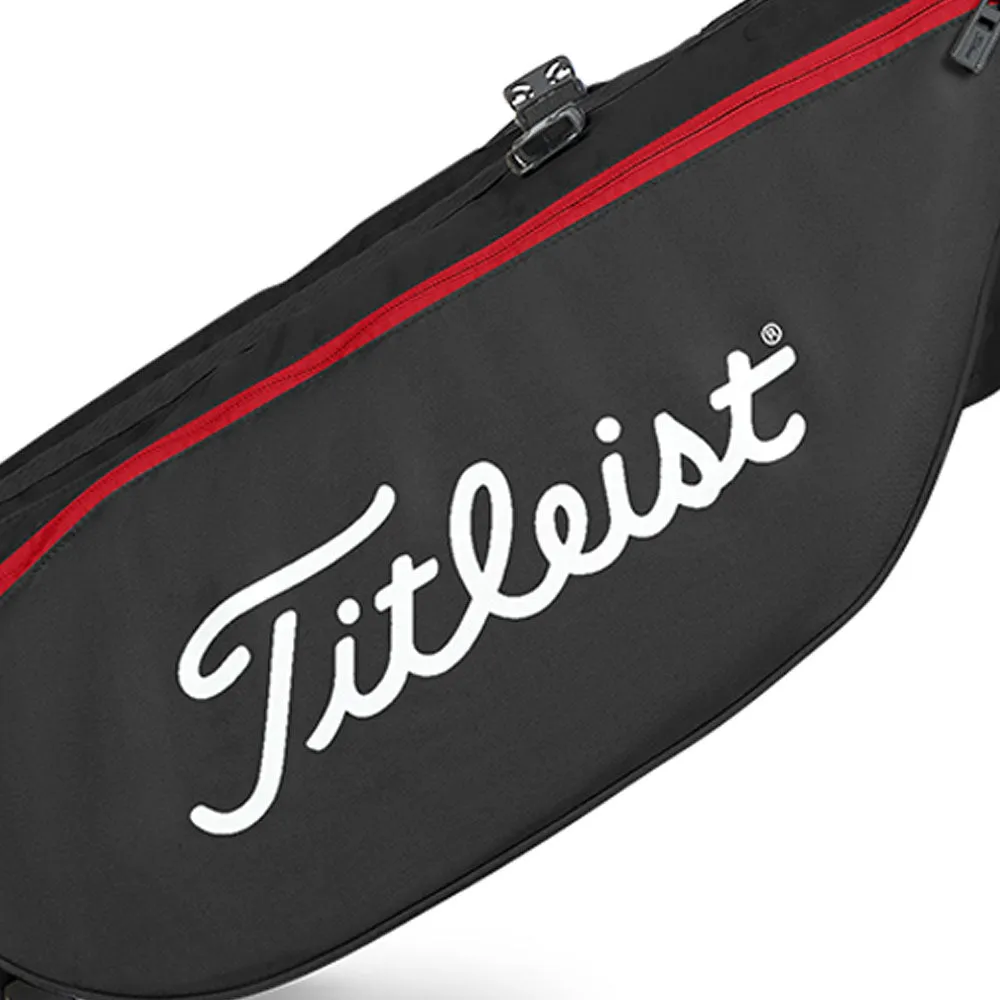 Titleist Carry Bag - Black/Black/Red, Golf mat for home, Golf shaft puller tool, Recycled golf balls