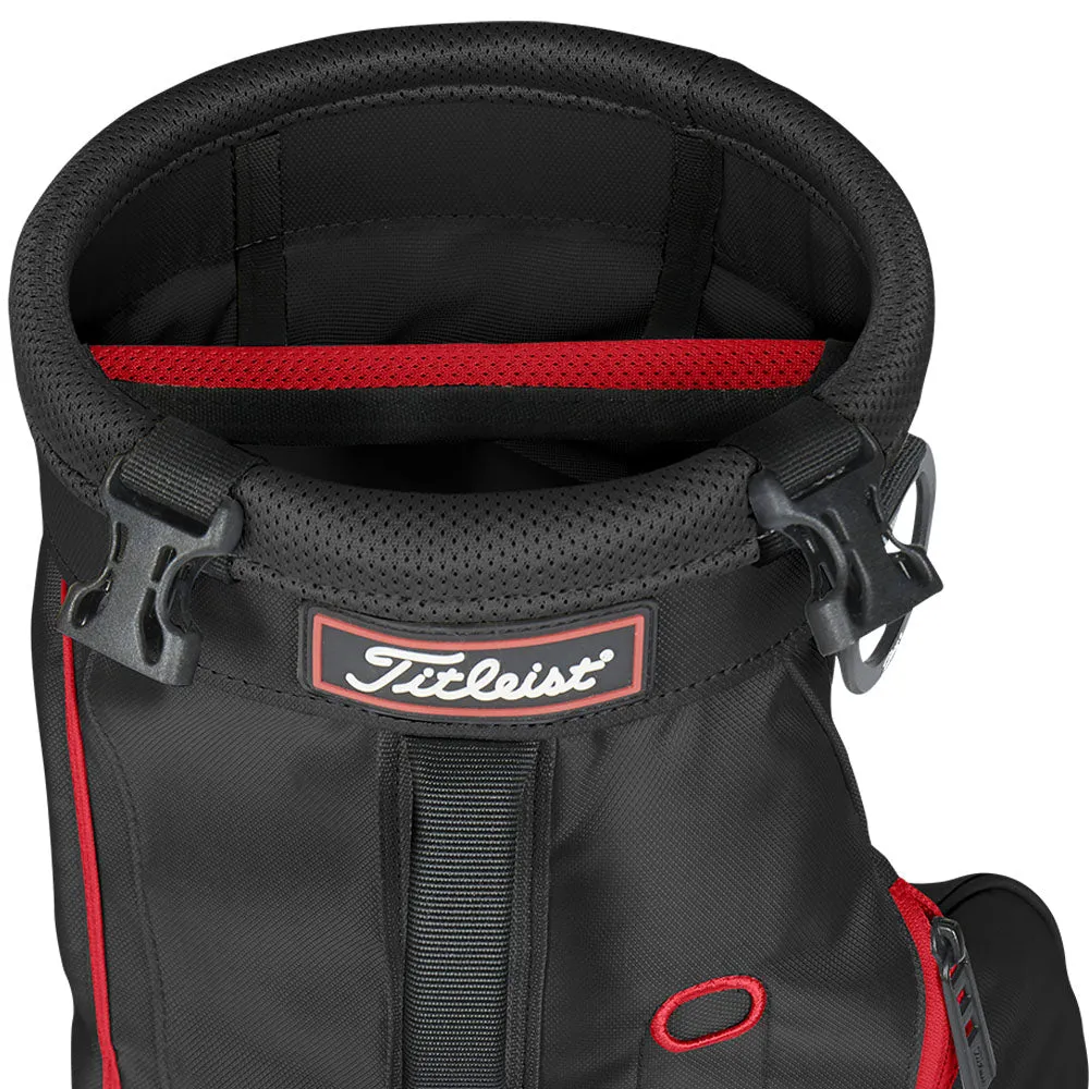 Titleist Carry Bag - Black/Black/Red, Golf ball stamp kit