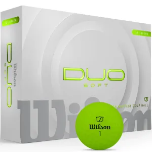 Made for You Wilson Staff Duo Soft Golf Balls - Green - 12 Pack This Just In, Electric golf trolley, Smart golf balls, Golf club regripping kit