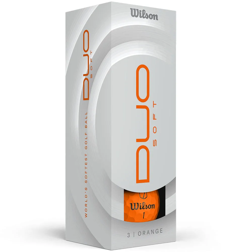 Wilson Staff Duo Soft Golf Balls - Orange - Double Dozen, Electric golf trolley, Golf swing trainer, Golf club head covers