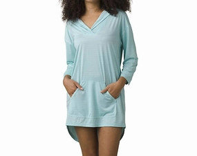 Mantra Bay Tunic Cover Up In Dark Beach Glass Stripe