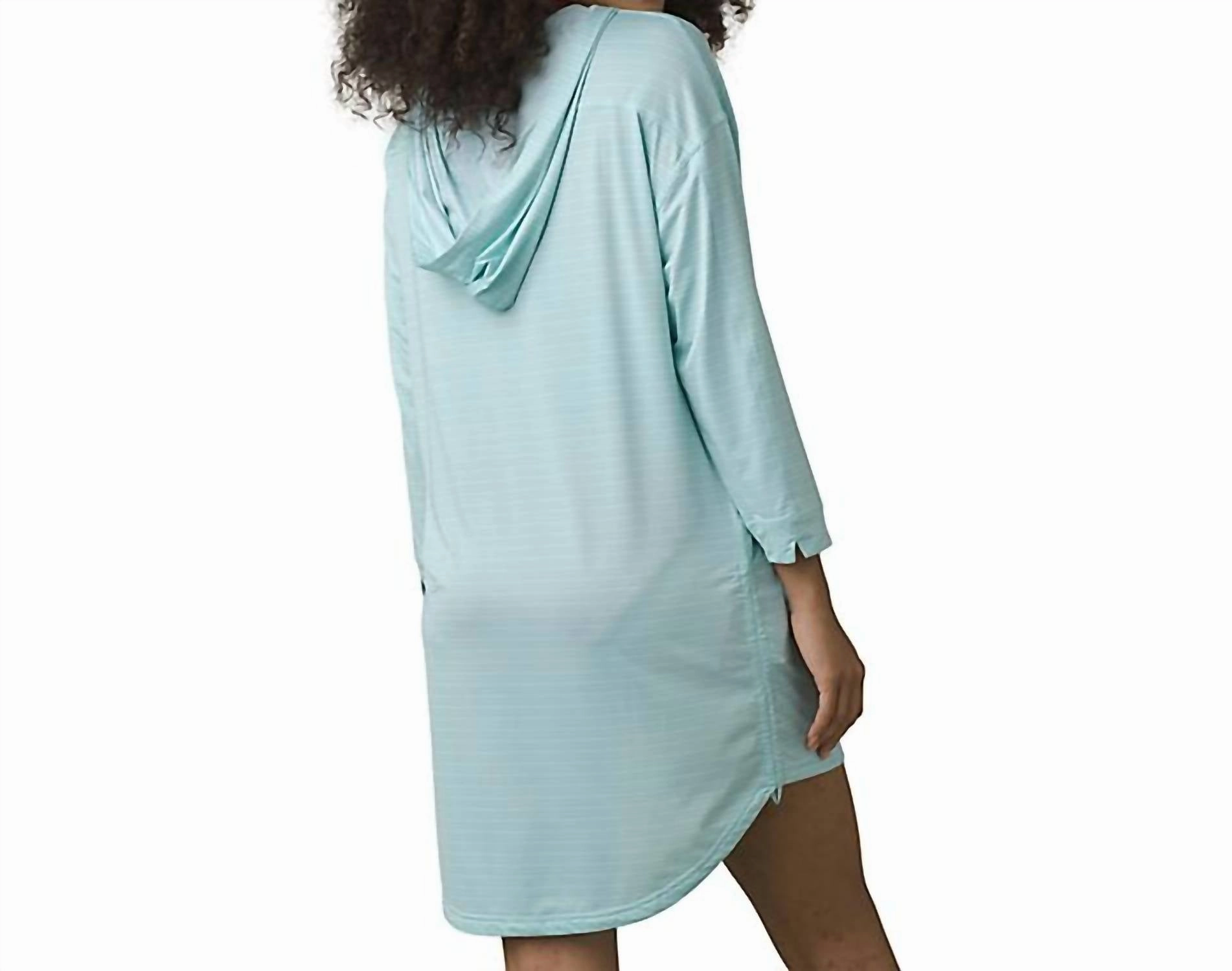 Mantra Bay Tunic Cover Up In Dark Beach Glass Stripe