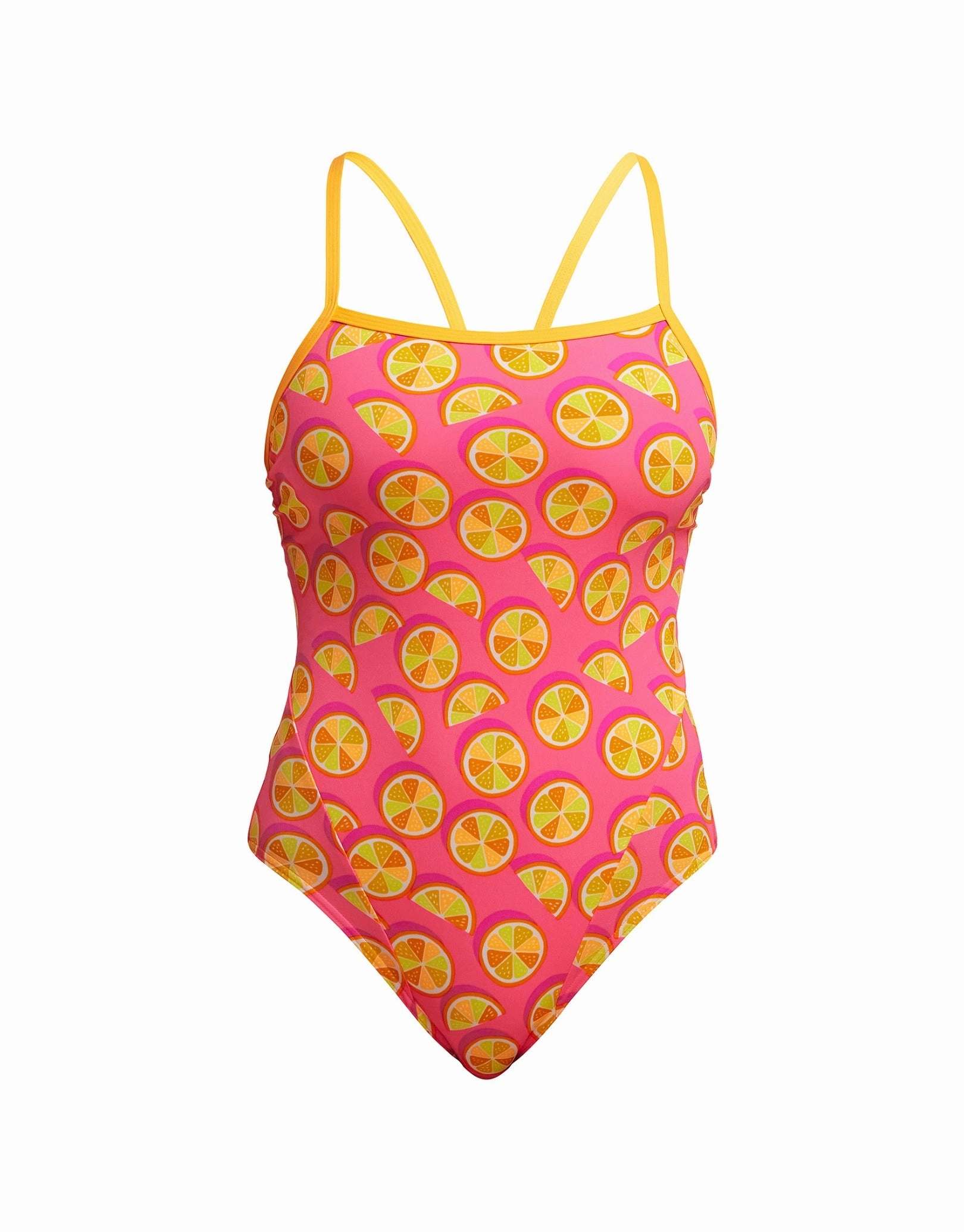 Mark Spritz Single Strap Swimsuit - Pink/Yellow