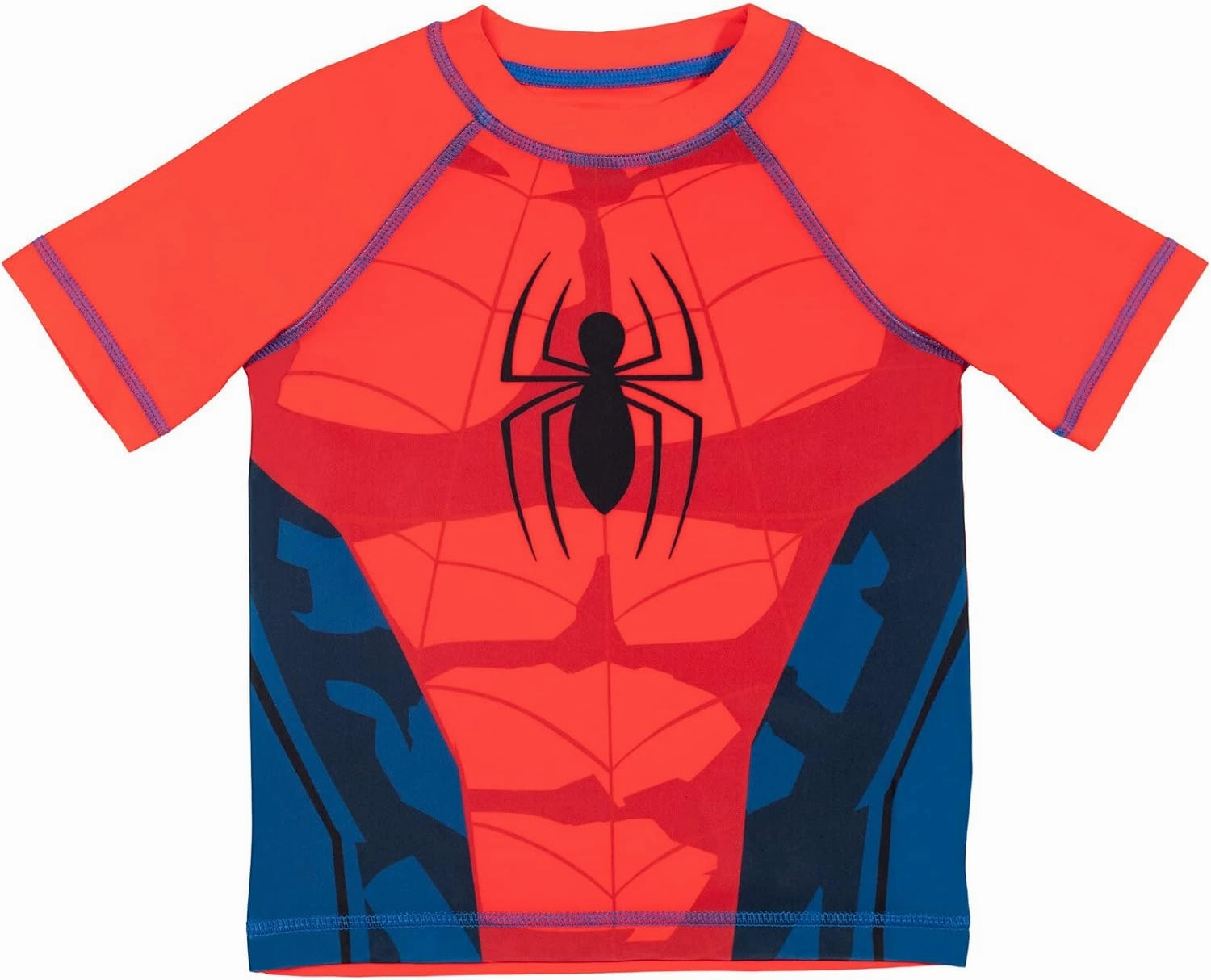 Marvel UPF 50  Pullover Rash Guard and Swim Trunks Outfit Set Toddler to Big Kid Sizes (2T - 18-20)
