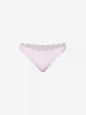 MARYSIA North Scalloped-Trim Mid-Rise Bikini Bottoms
