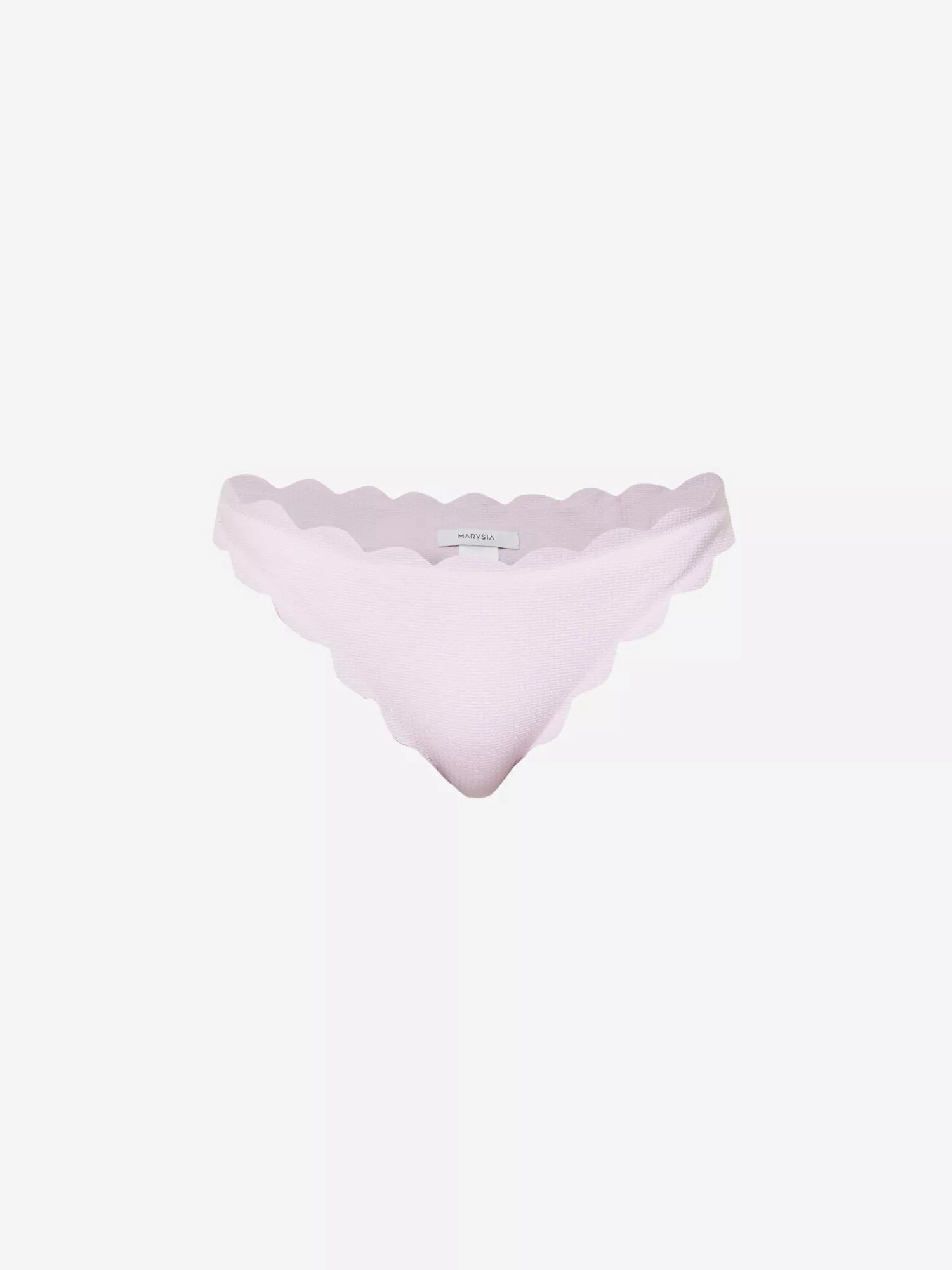 MARYSIA North Scalloped-Trim Mid-Rise Bikini Bottoms