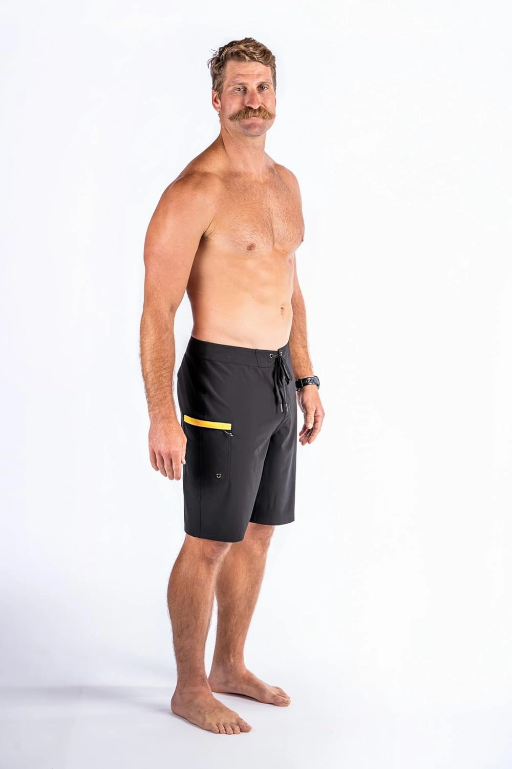 Maui Rippers Mens 21" Board Short Swim Trunks 4-Way Stretch with Large Pockets