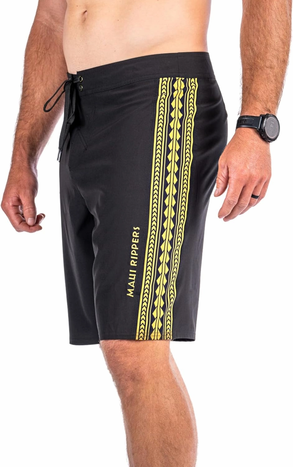 Maui Rippers Mens 21" Board Short Swim Trunks 4-Way Stretch with Large Pockets