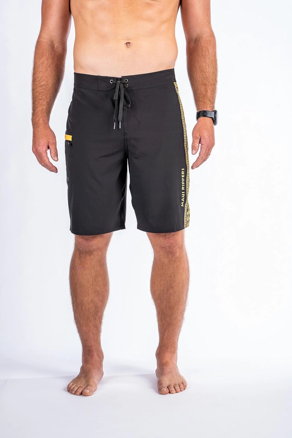 Maui Rippers Mens 21" Board Short Swim Trunks 4-Way Stretch with Large Pockets