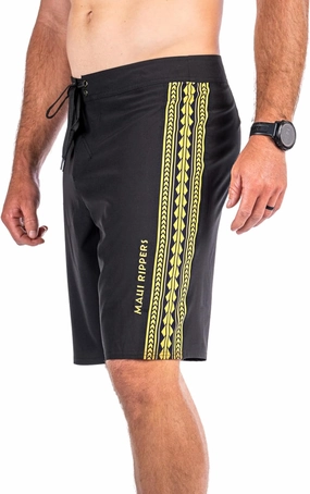 Maui Rippers Mens 21" Board Short Swim Trunks 4-Way Stretch with Large Pockets