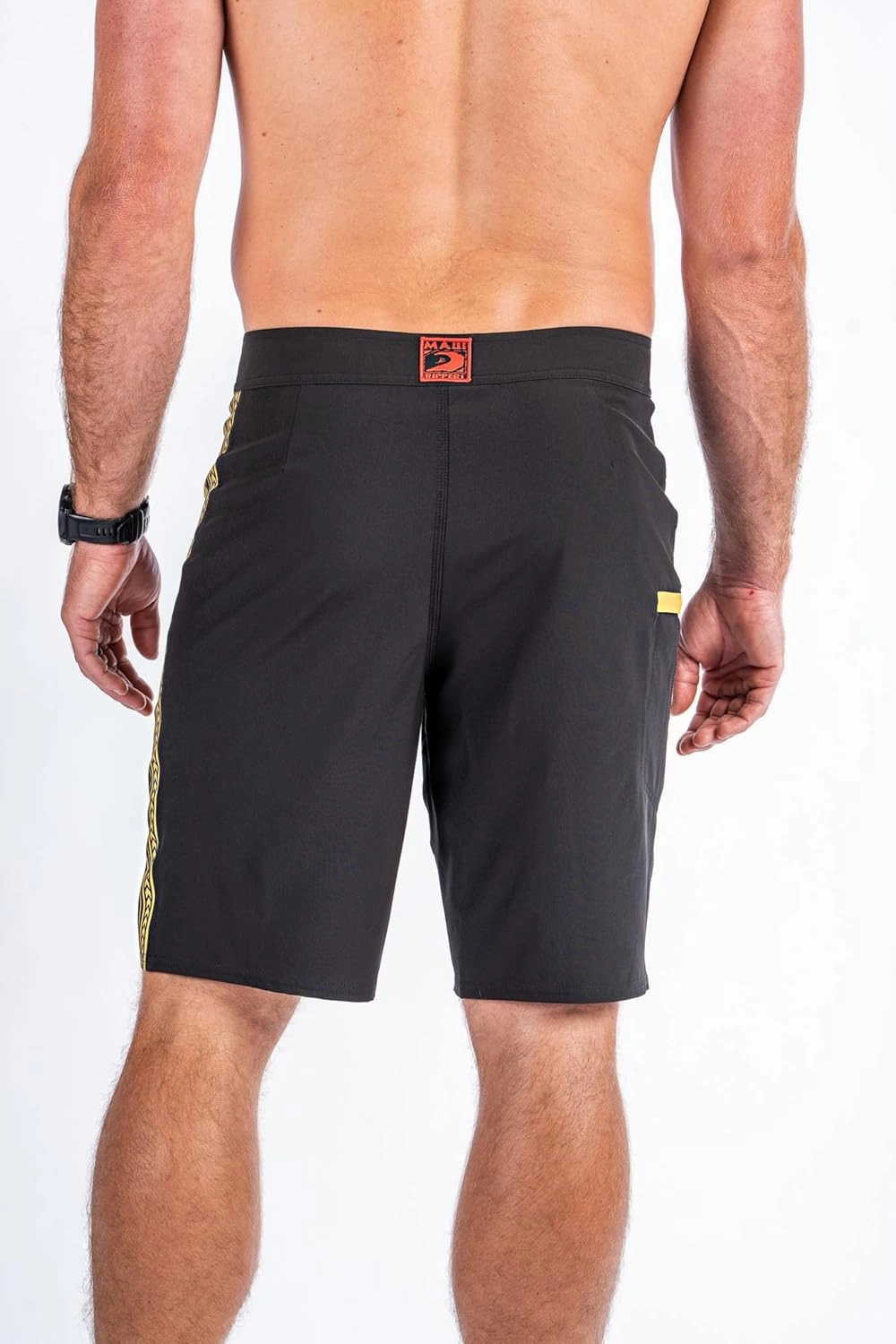 Maui Rippers Mens 21" Board Short Swim Trunks 4-Way Stretch with Large Pockets