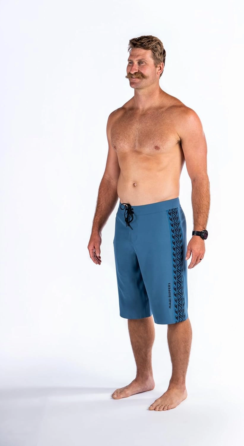 Maui Rippers Very Long 4 Way Stretch Boardshorts 24 Inch Outseam