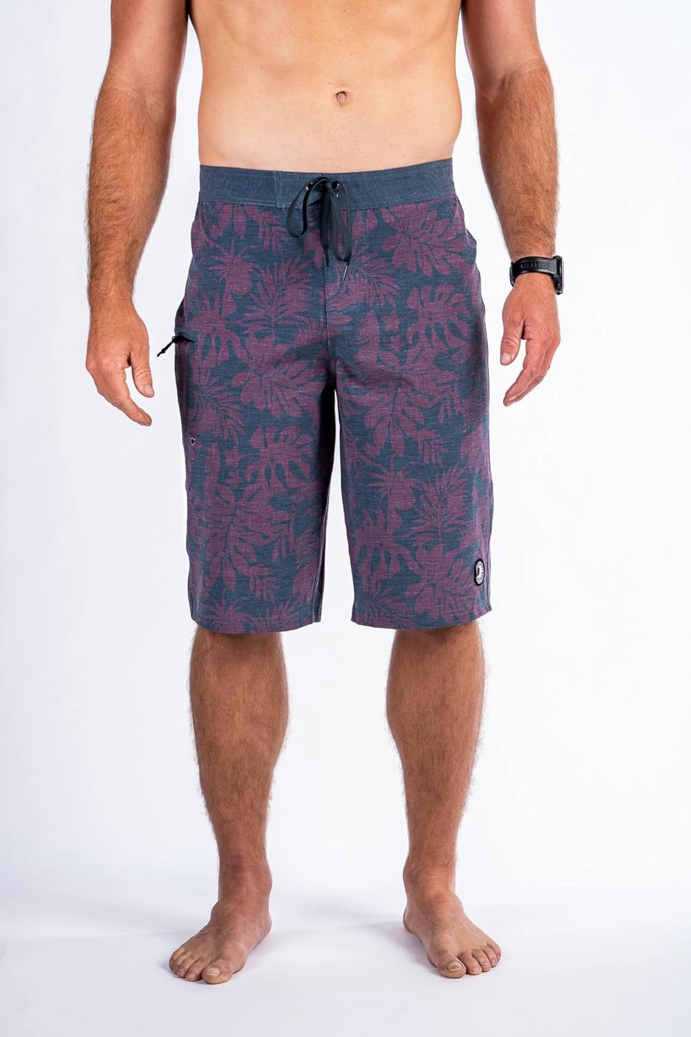 Maui Rippers Very Long 4 Way Stretch Boardshorts 24 Inch Outseam