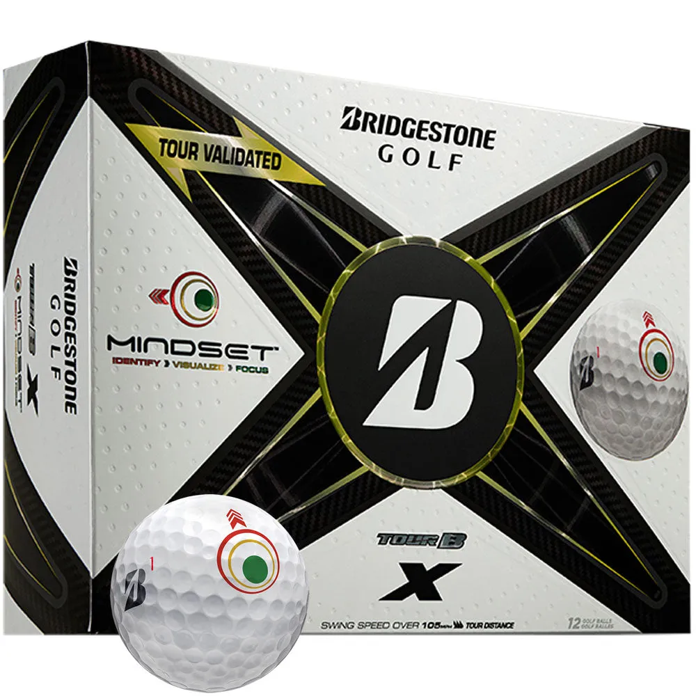 Meet Your Match Bridgestone TOUR B X Golf Balls  - MindSet - 12 Pack Crowd Favorite, Lightweight golf shoes
