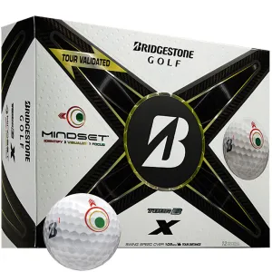 Meet Your Match Bridgestone TOUR B X Golf Balls  - MindSet - 12 Pack Crowd Favorite, Lightweight golf shoes