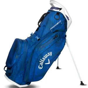 Meet Your Match Callaway Fairway 14 HD Waterproof Stand Bag - Blue Palms/Light Grey Just for You, Golf gloves for men