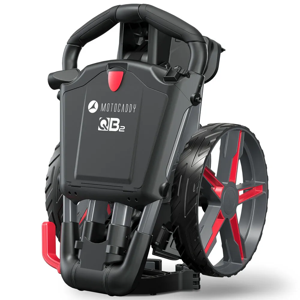 Motocaddy QB2 3-Wheel Push Trolley - Red, Golf shoe travel bag