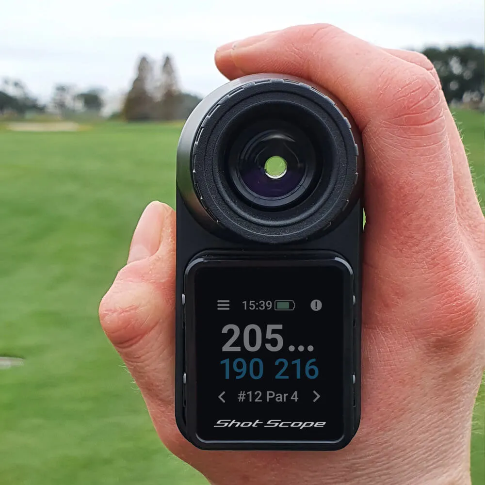Shot Scope PRO LX  Laser Rangefinder and H4 Handheld GPS - Orange, Airline approved golf bag, Golf grip tape
