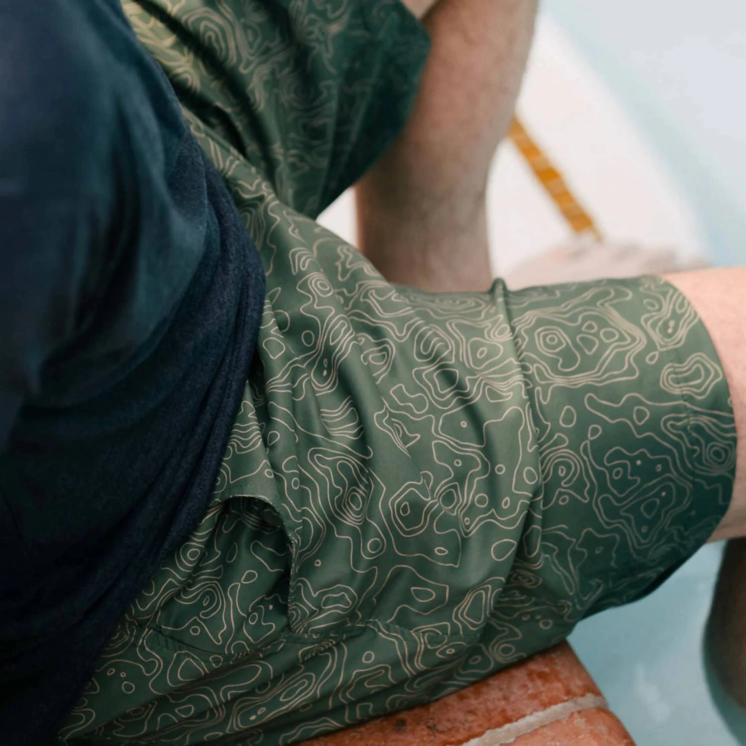 Men Big Bend Swim Shorts In Green