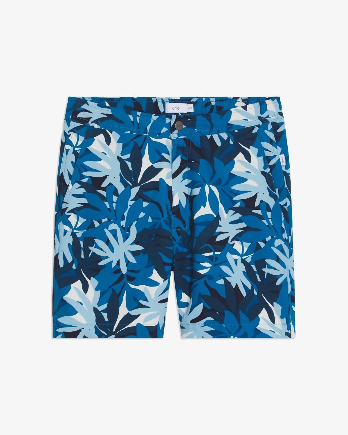 Men Elastic Calder 6" Swim Trunks In Zog Blue Combo