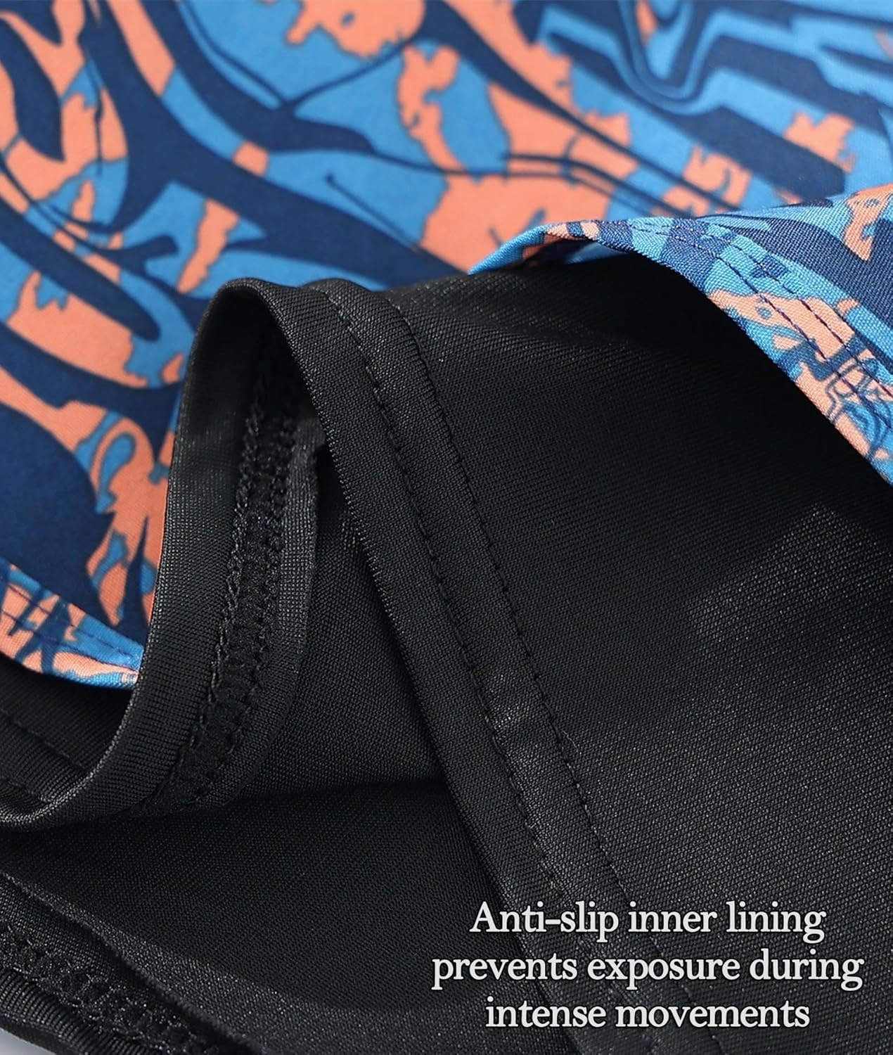 Men's 5" Quick Dry Swim Trunks Stretch Anti-Slip/Exposure Liner Vibrant Prints for Surfing Gym Beach Swimming