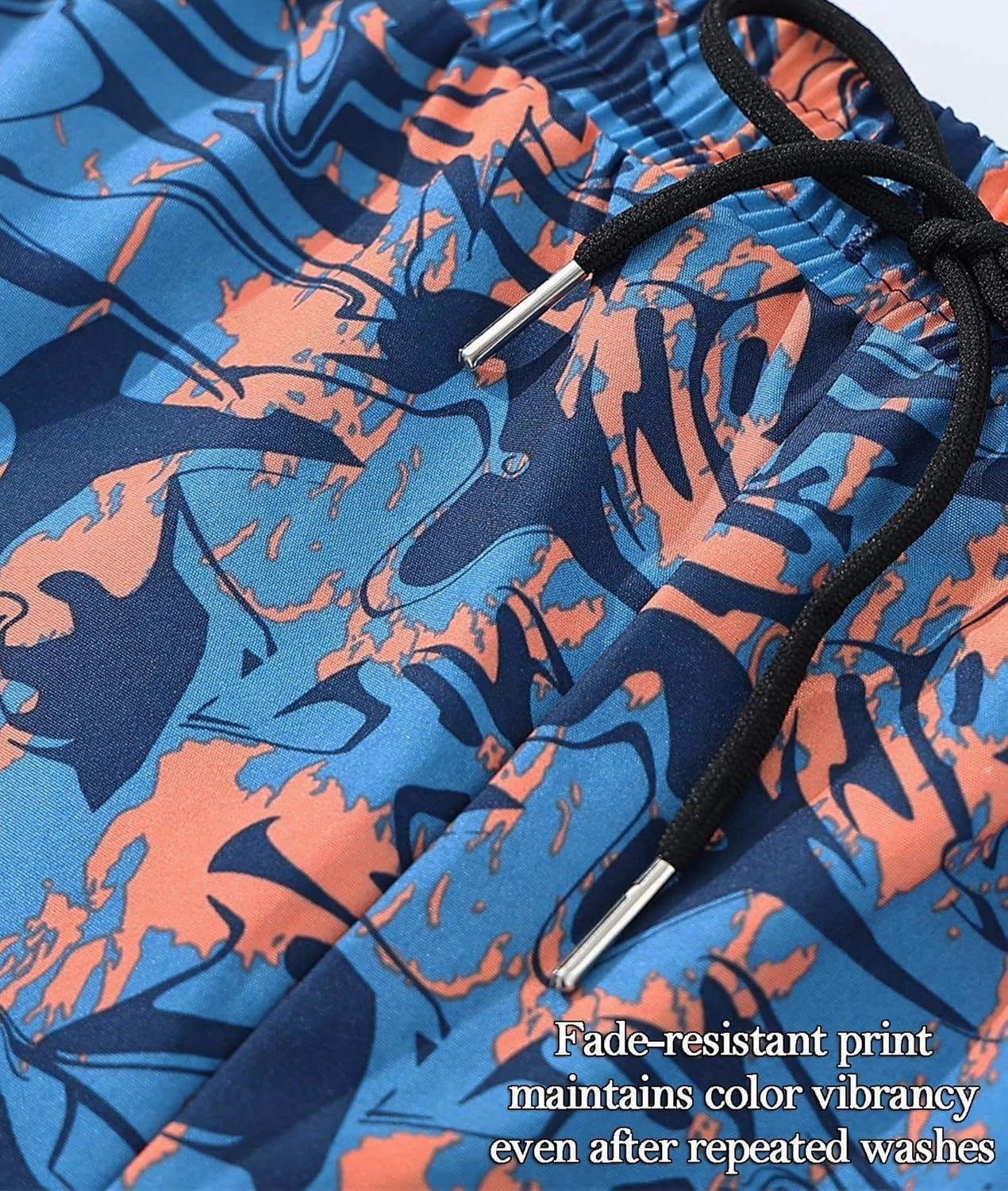 Men's 5" Quick Dry Swim Trunks Stretch Anti-Slip/Exposure Liner Vibrant Prints for Surfing Gym Beach Swimming