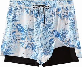 Men's 5" Quick Dry Swim Trunks Stretch Anti-Slip/Exposure Liner Vibrant Prints for Surfing Gym Beach Swimming