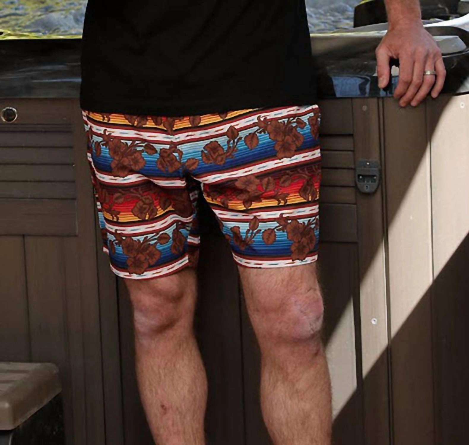Men's Camp Collection Swim Trunks In Multi
