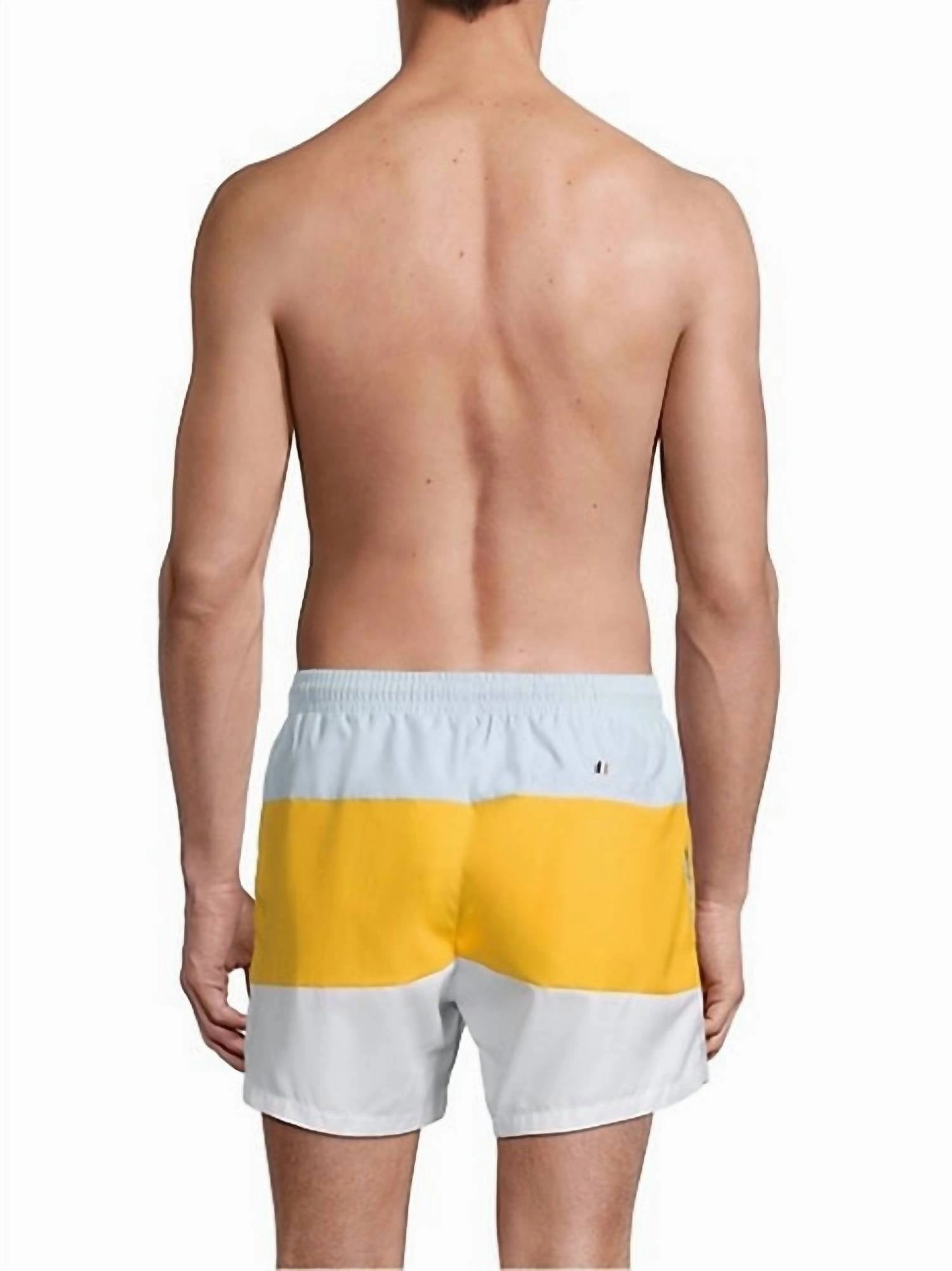 Men's Coco Swim Shorts In Open Yellow