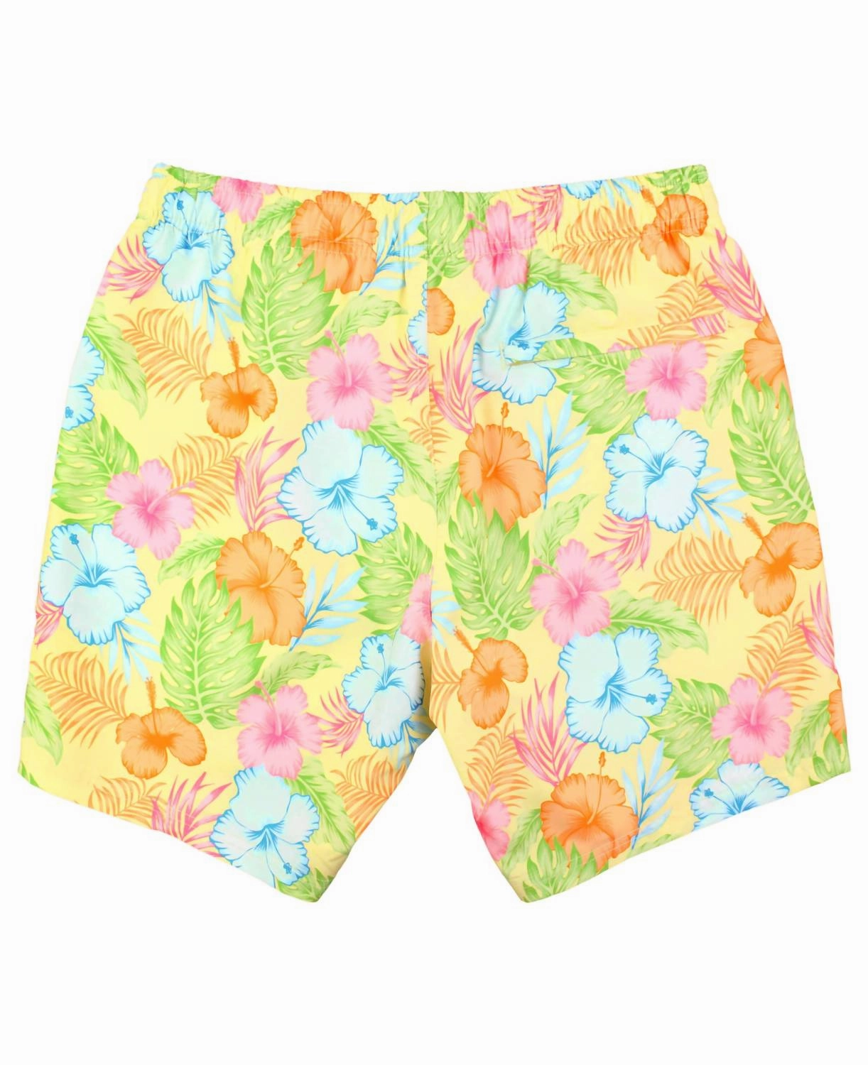 Men's Happy Hula Swim Trunks In Yellow