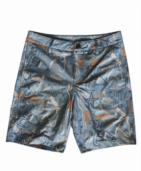 Men's Knarly Cowboys Swim Trunks / Shorts In Multi